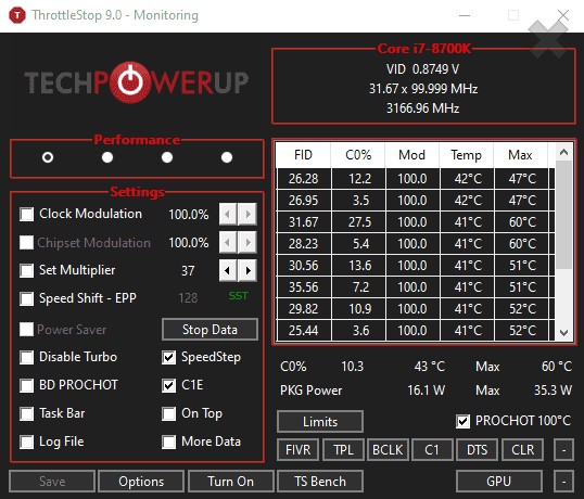 Throttlestop, aplikasi untuk mengecek suhu CPU di Windows 10