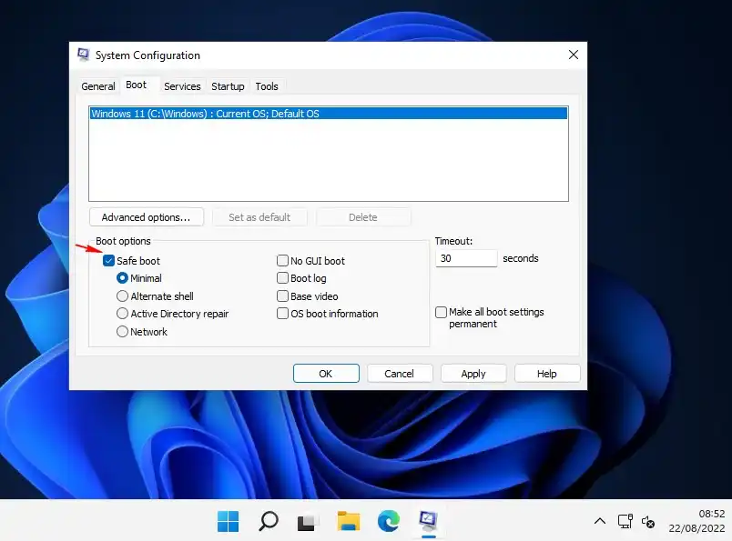 Cara Mudah Dan Cepat Masuk Boot Safe Mode Windows 11