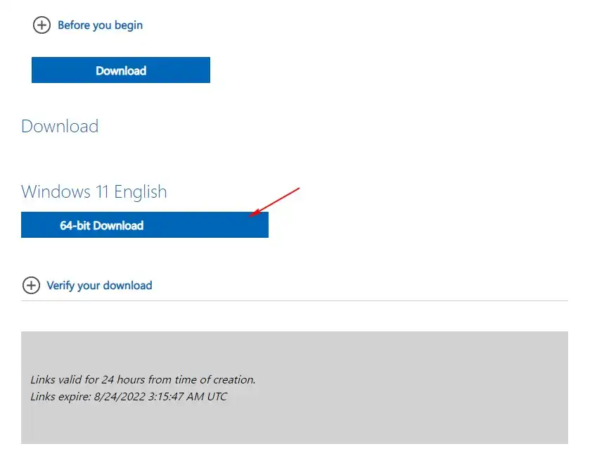 cara download Windows 11 ISO