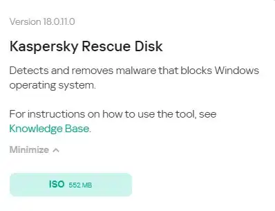 Kaspersky Rescue Disc antivirus live usb