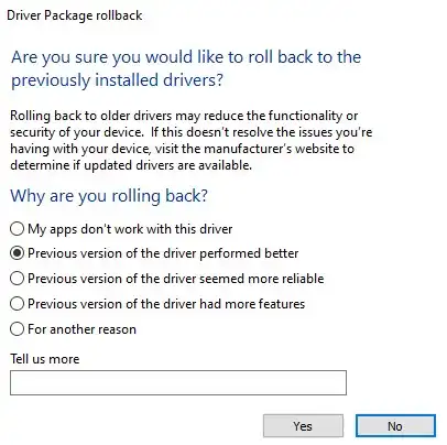 Cara rollback driver di Windows