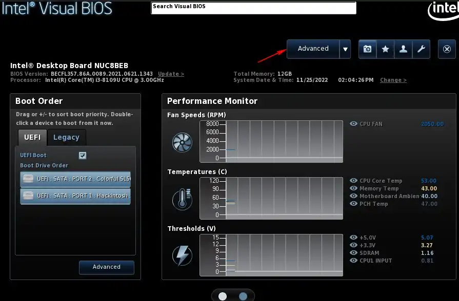 intel nuc main page