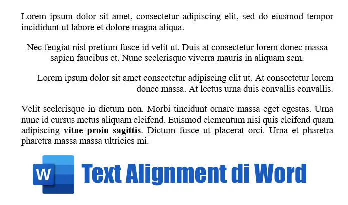 cara meratakan teks paragraf di word