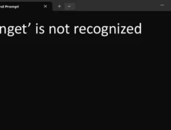 Cara Mengatasi Winget is Not Recognized di CMD Windows