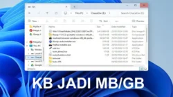 Cara Mengubah Satuan Ukuran File menjadi MB/GB di File Explorer