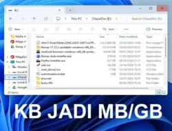 Cara Mengubah Satuan Ukuran File menjadi MB/GB di File Explorer