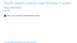 Windows 11 Gagal Update karena System Reserved Partition, Begini Cara Mengatasinya