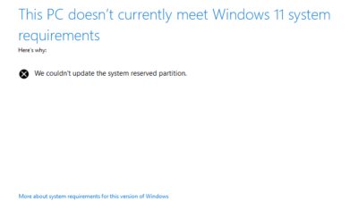Windows 11 Gagal Update karena System Reserved Partition, Begini Cara Mengatasinya