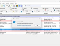 Microsoft Autoruns: Mengecek Dan Menghapus Program Startup Windows Tersembunyi