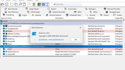 Microsoft Autoruns: Mengecek Dan Menghapus Program Startup Windows Tersembunyi